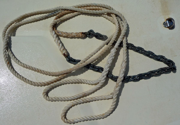 Rope-Chain-Rope mooring line