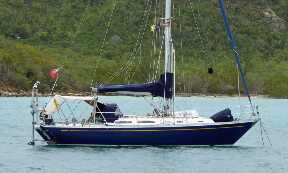A Holman & Pye designed Rusler 36 cruising yacht