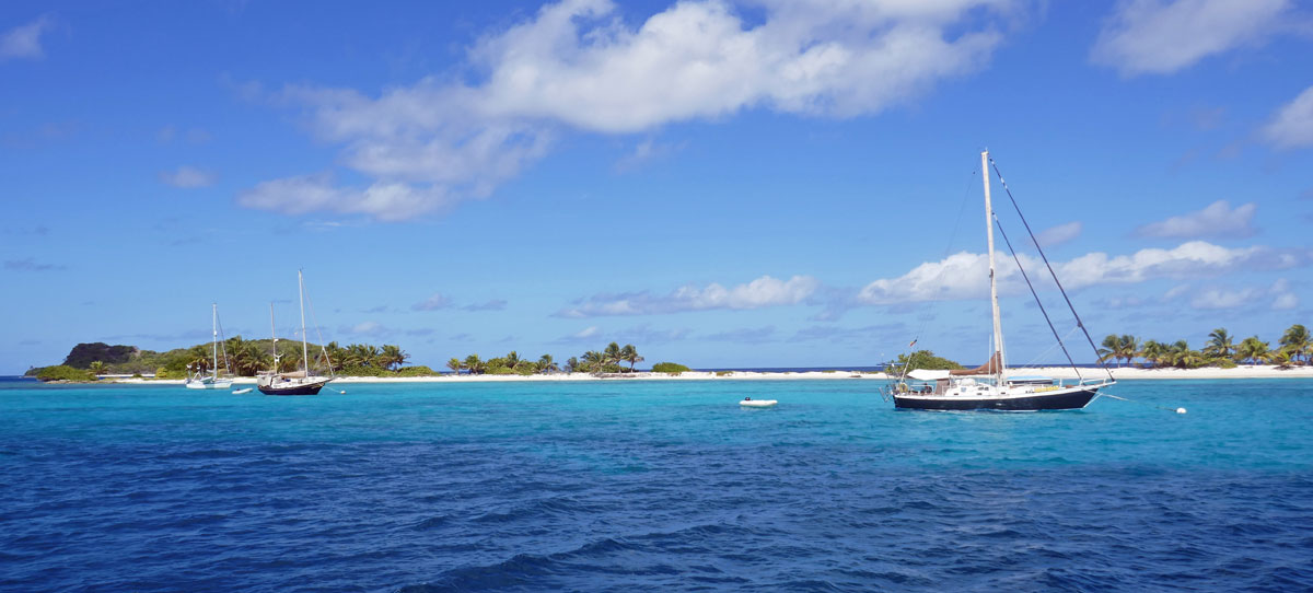 Sandy Island, a popular anchorage off Carriacou is managed by the Carriacou Marine Park Authority