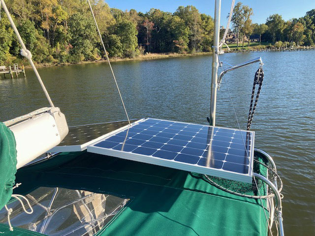 Pacific Seacraft 37, solar panels