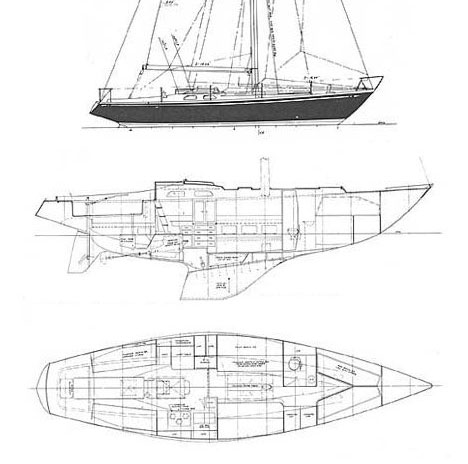 Swan 40 (S&S) layout plan