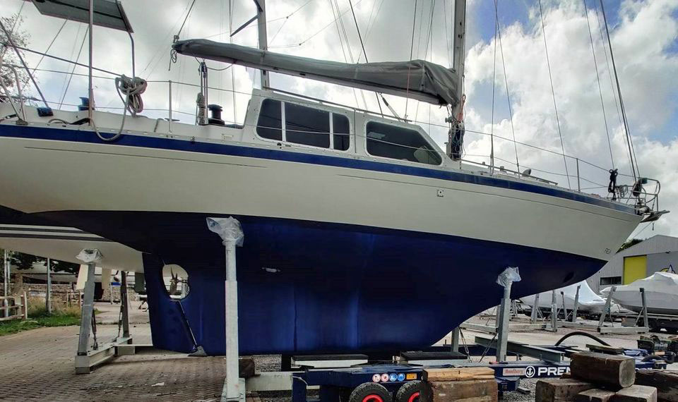 'Freja', a Voyager 35 Sailboat ashore