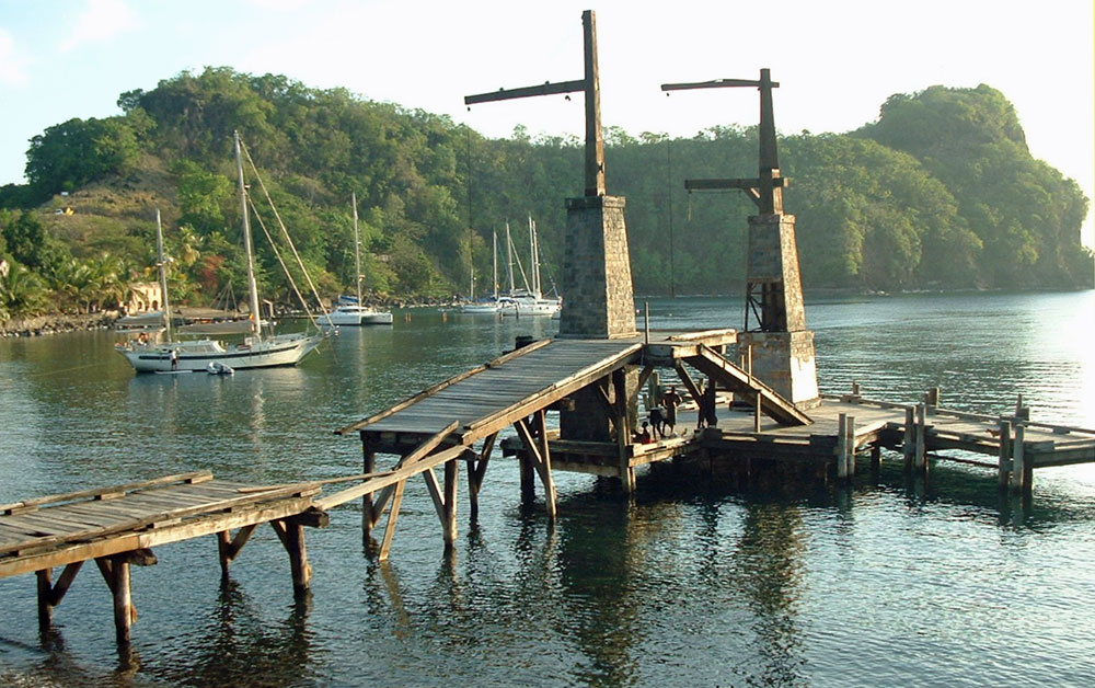 Wallilabou, St Vincent with relics of 'Pirates of the Caribbean'