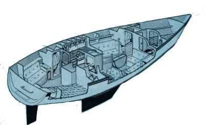 Westerly Seahawk 35 Accommodation Layout