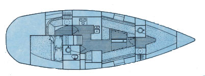 Westerly Typhoon 37 Accommodation Layout