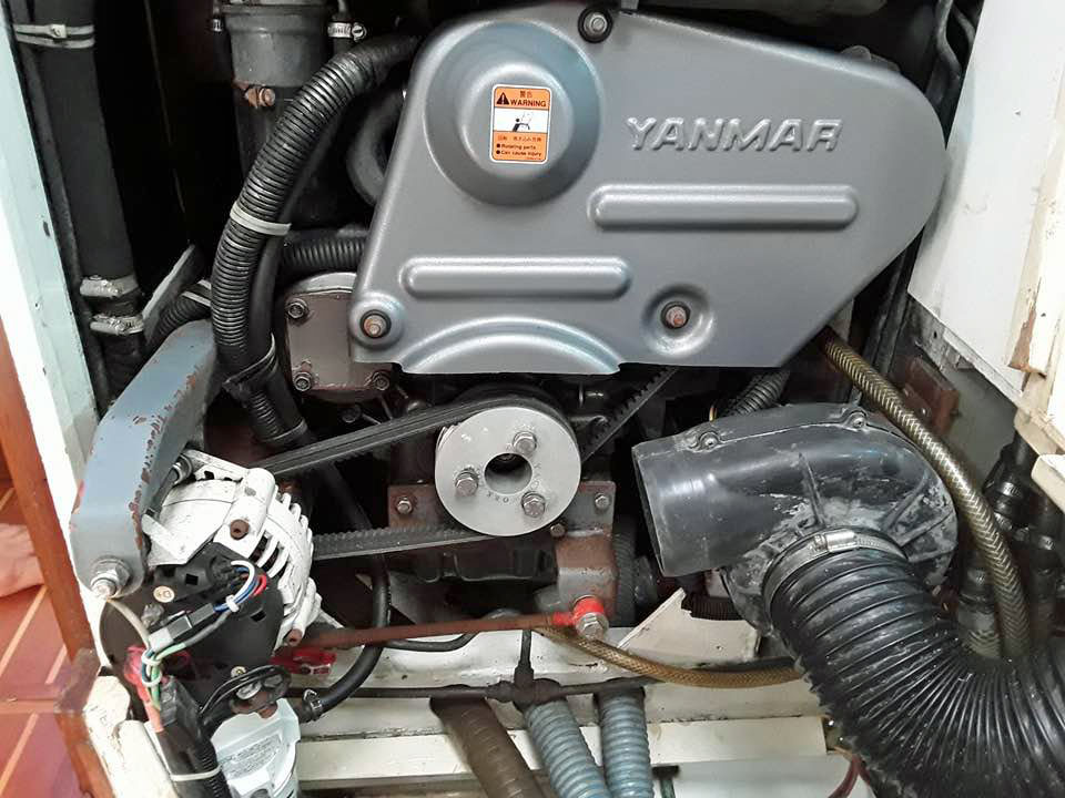 Yanmar 4JH4M-TE 75hp marine turbo diesel engine