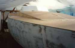 grp cabin top moulding fitted on wood epoxy sailboat