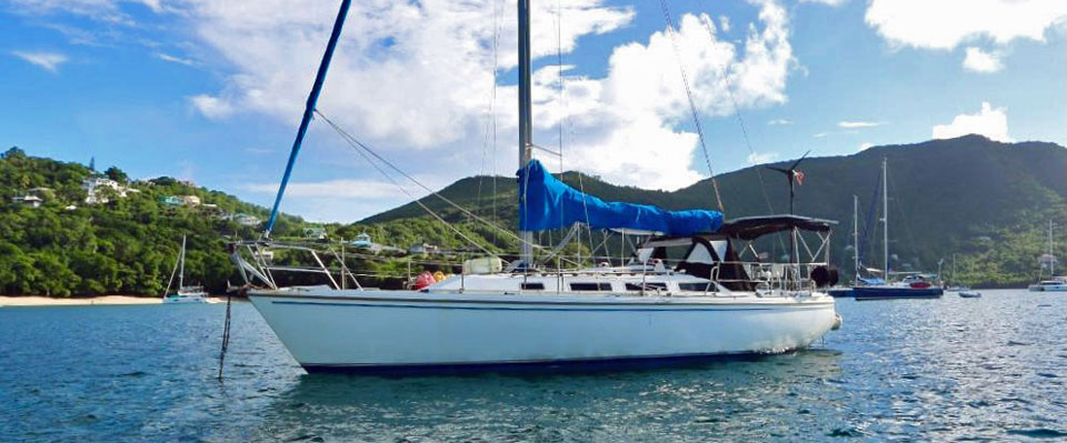 A Catalina 36 sailboat for sale