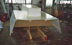 temporary mould for grp cockpit moulding for sailboat