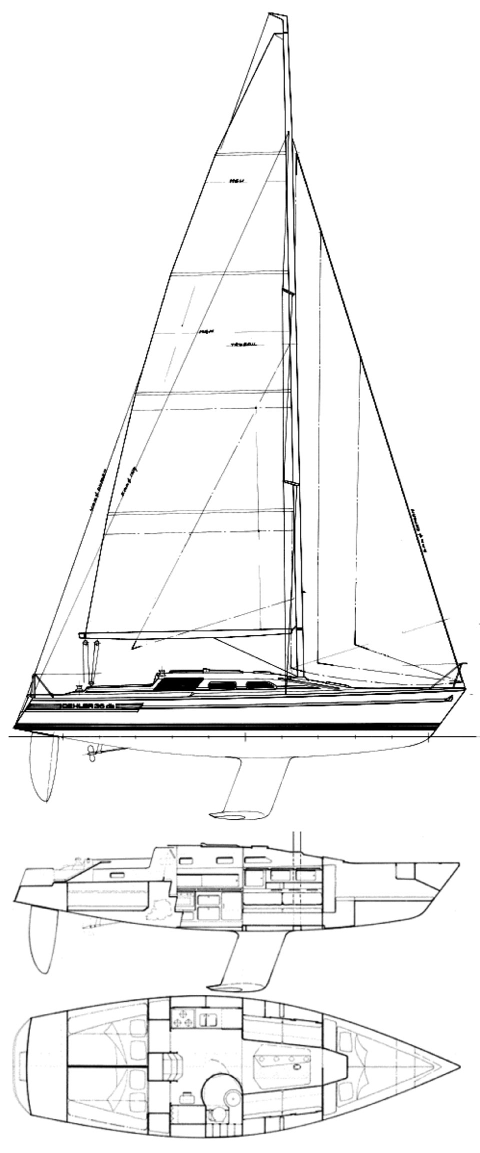 Dehler 36 CWS plans