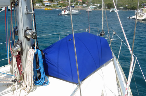 Making a foredeck awning