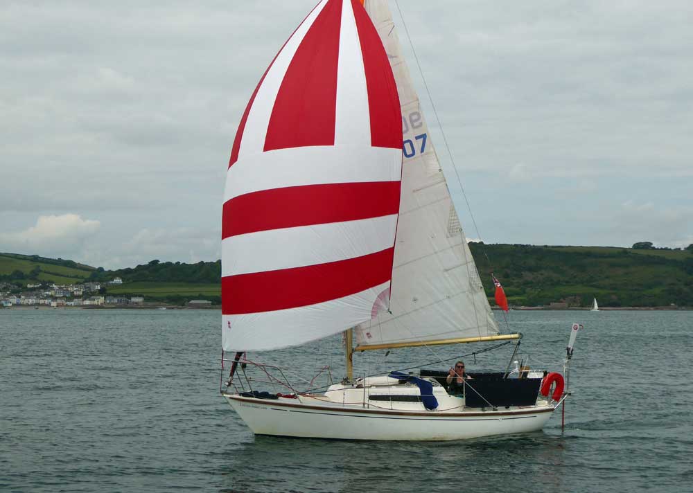Sailboat 'Duet', an entrant in the 2015 Jester Challenge