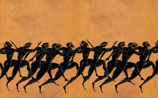 Ancient Greeks working-out