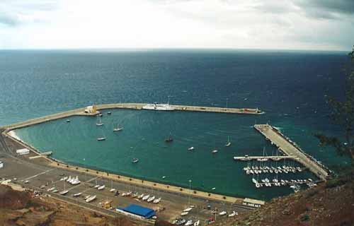 Porto Santo harbour and marina