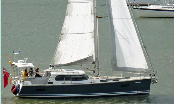 'Xenon', a modern deck saloon cruising sailboat