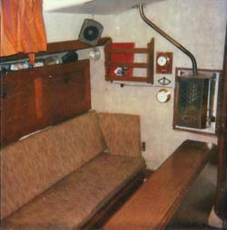 Taylor parafiin cabin heater on Nicholson 32 sailboat