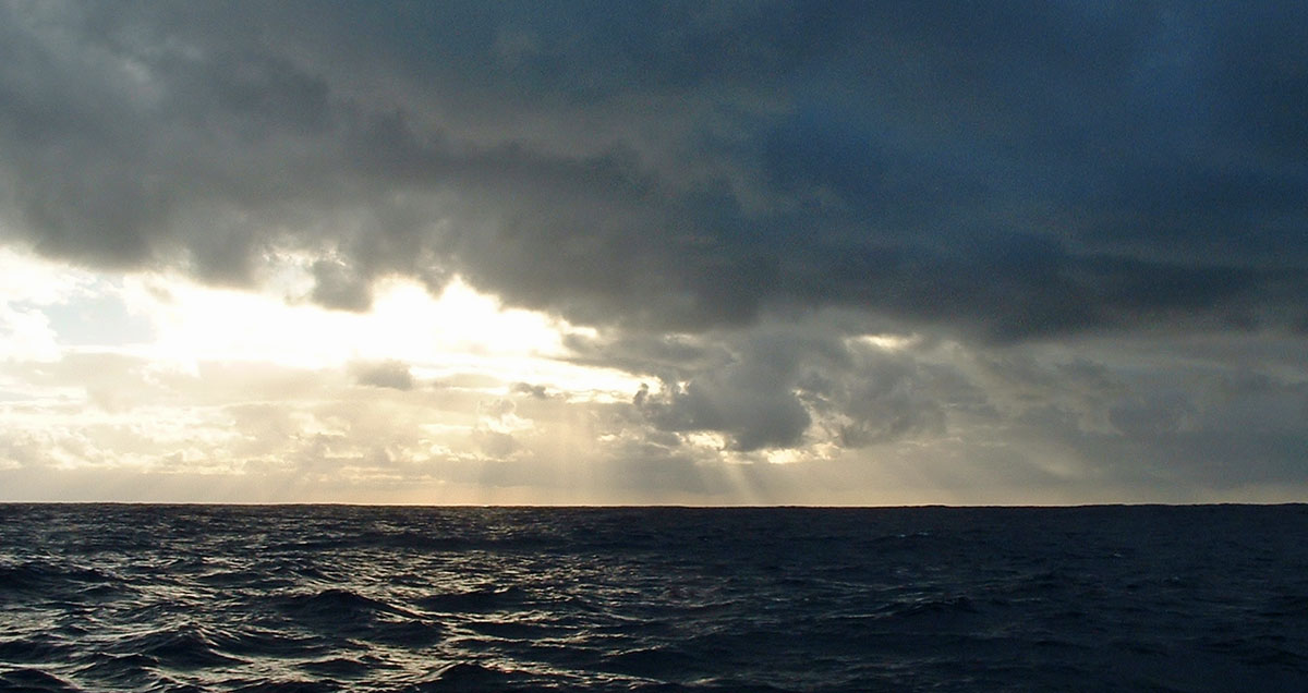 An approaching squall, although you might miss the worst of ir.