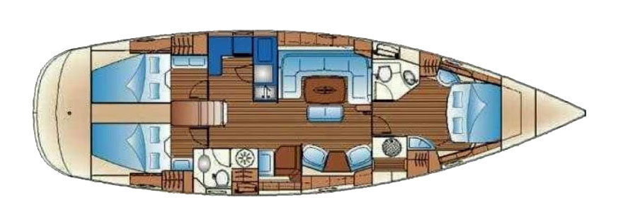 Bavaria 50 Vision accommodation plan