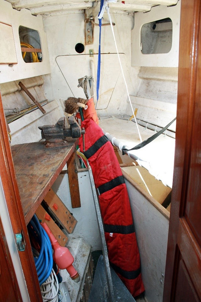 'Aleria', a Bowman 57 sailboat, work bench