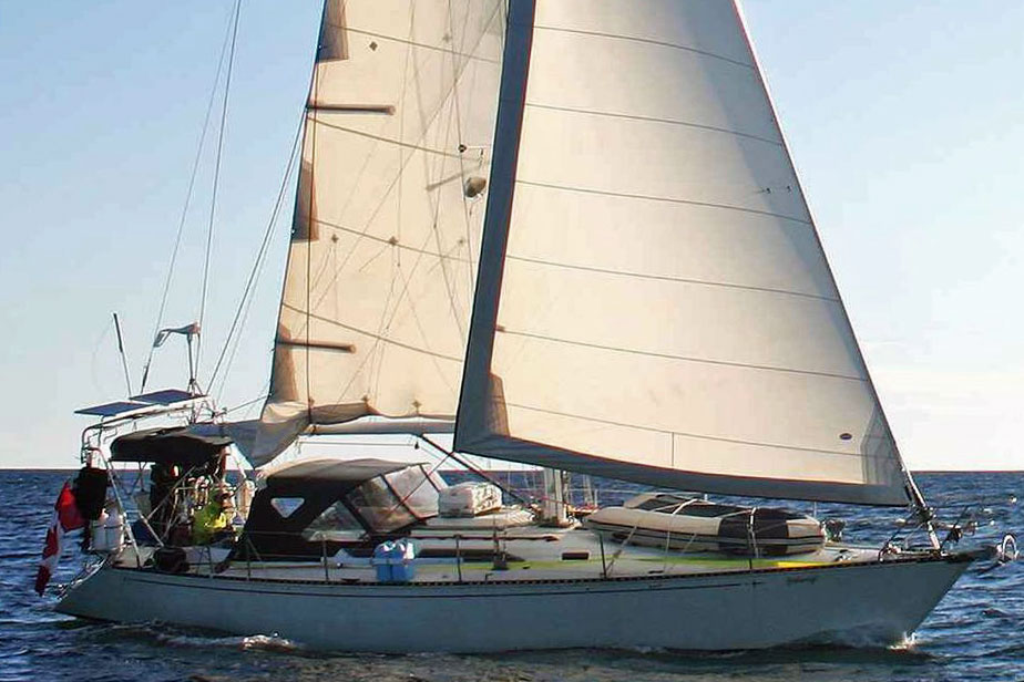 A C&C 44 sailboat under sail