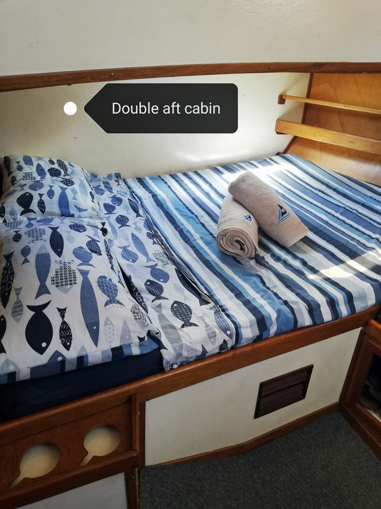 'Cecily' a 42' S&S ketch, interior