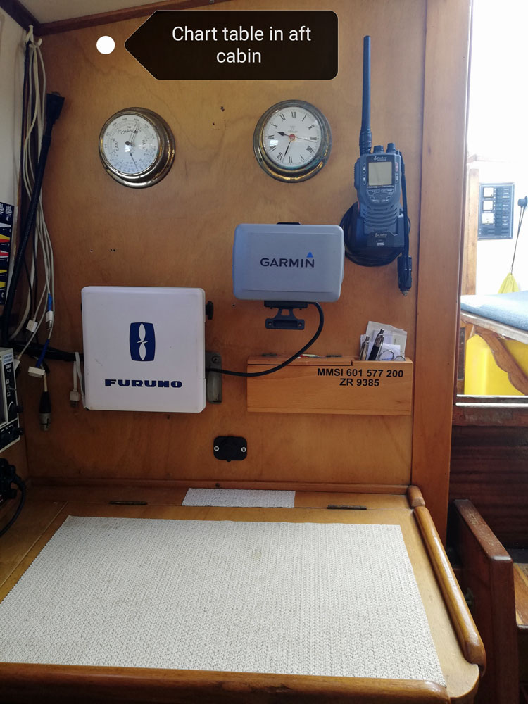 'Cecily' a 42' S&S ketch, interior