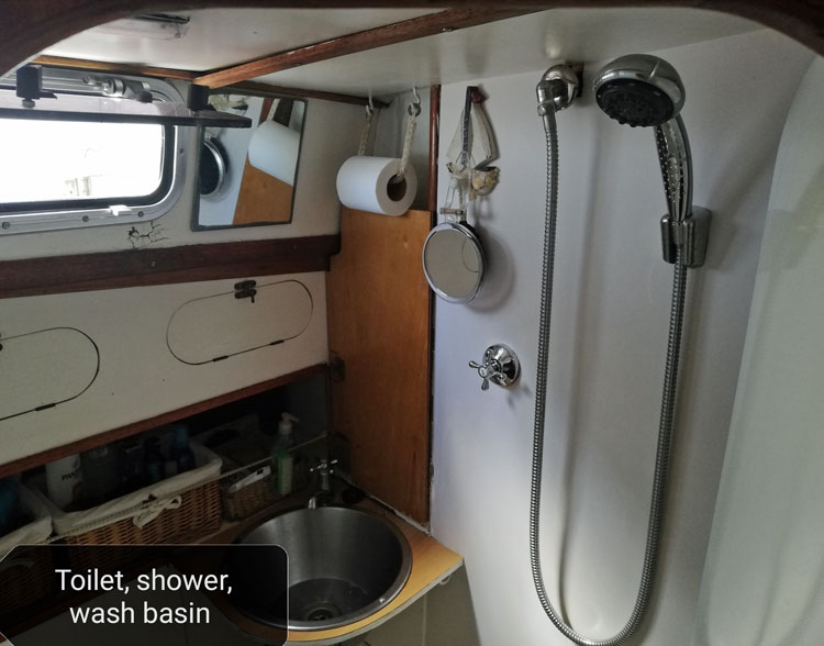 'Cecily' a 42' S&S ketch, interior