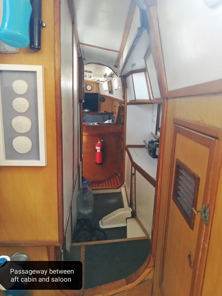 'Cecily' a 42' S&S ketch, interior