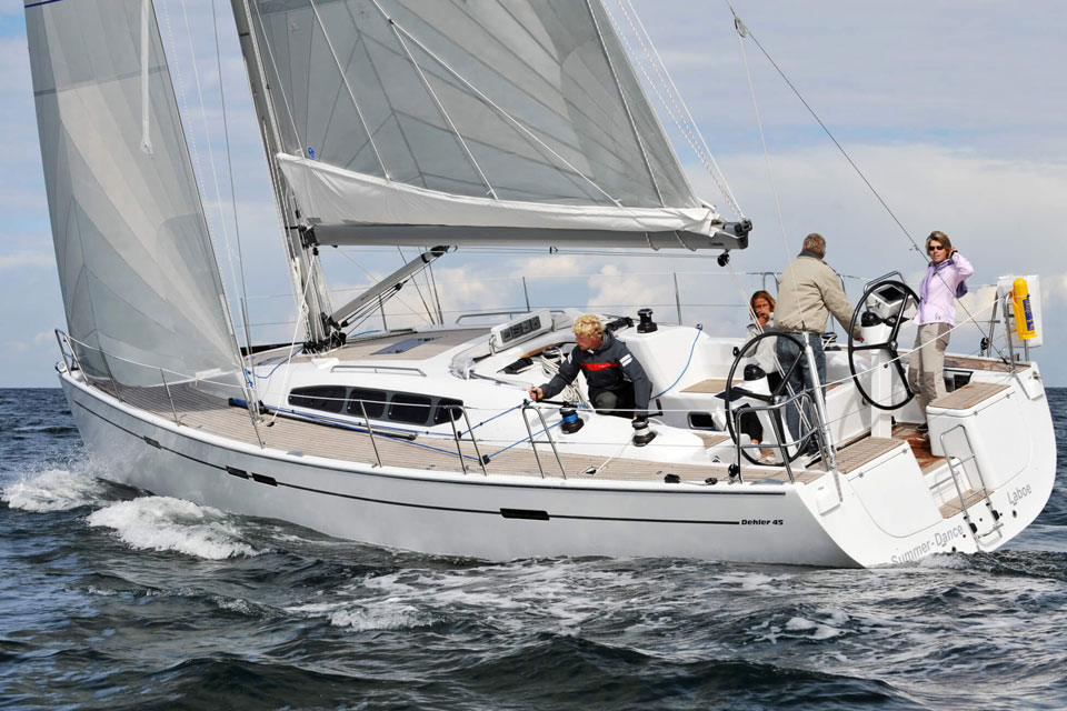 A Dehler 45 sailboat