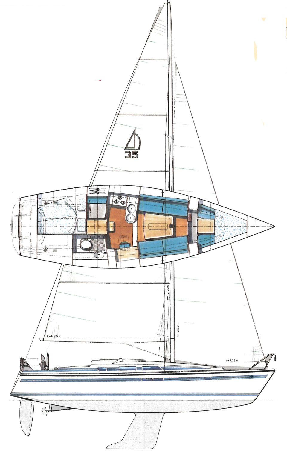 Dehler 35 CWS plans