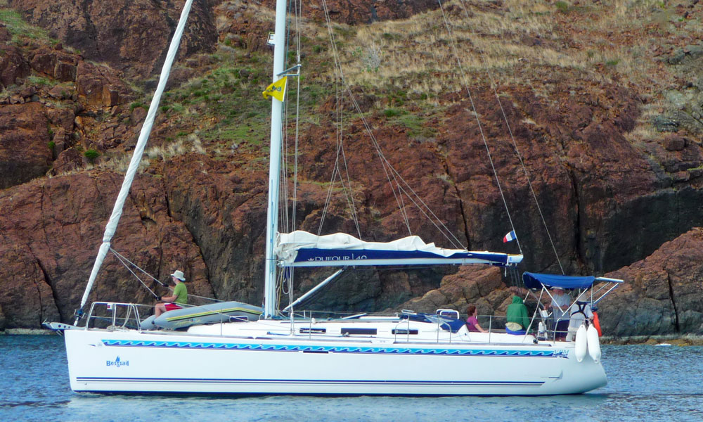 A Dufour 40 sailboat