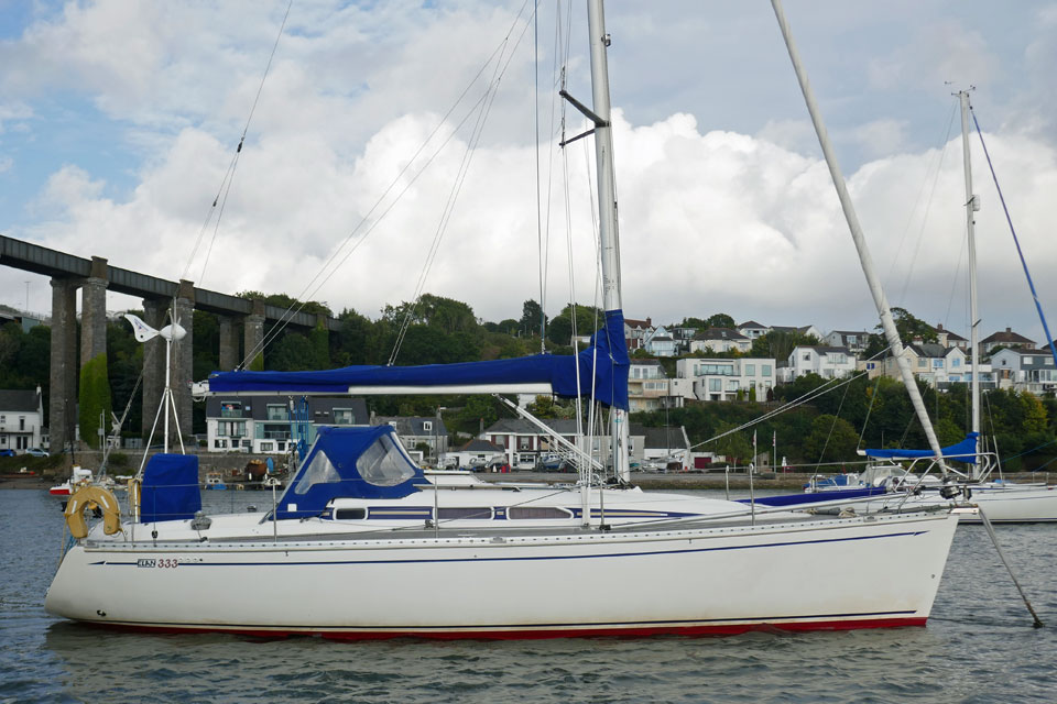 An Elan 333 sailboat