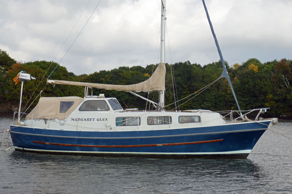 A Finnsailor 35 sailboat