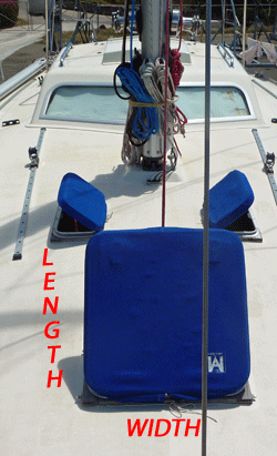 When making a wind scoop, first you need to measure the sizes of the hatch that it will fit over.