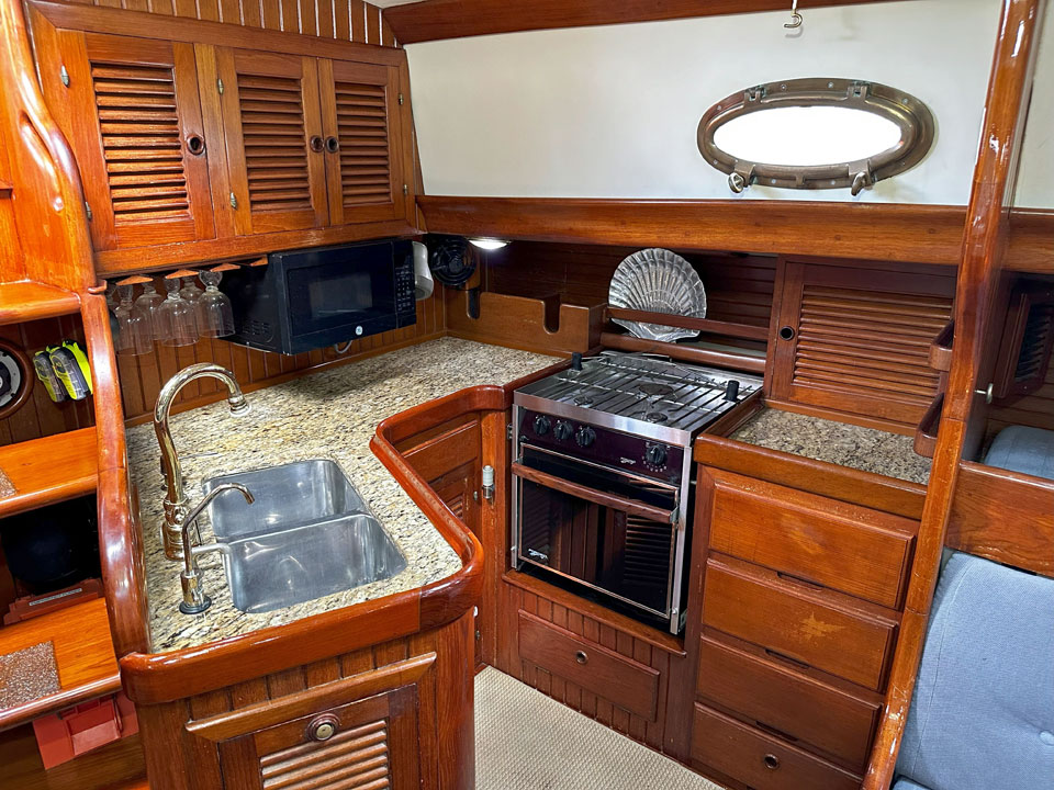 Hans Christian 48T galley