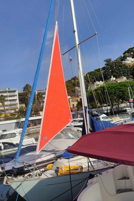 Halmatic 30 sailboat storm jib