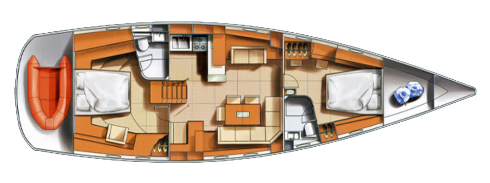 Hanse 531 Layout Plan