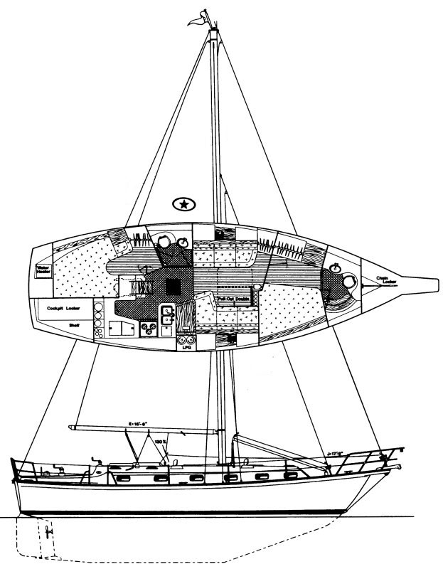 Island Packet 40 Layout