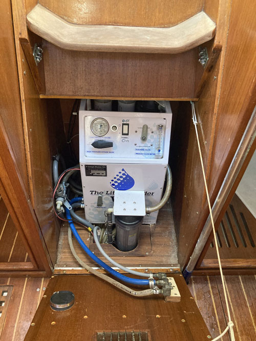 Village Marine Watermaker installation on a J40 sailboat