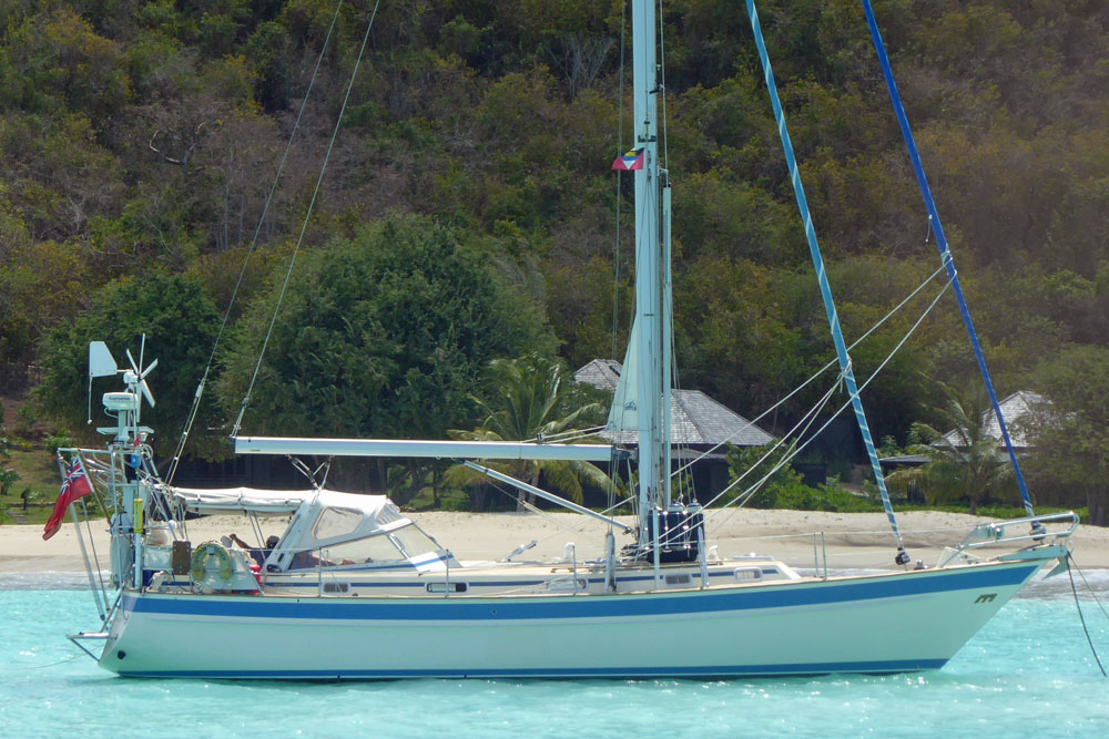 'Dreamcatcher', a Malo 42 cutter-rigged sailboat