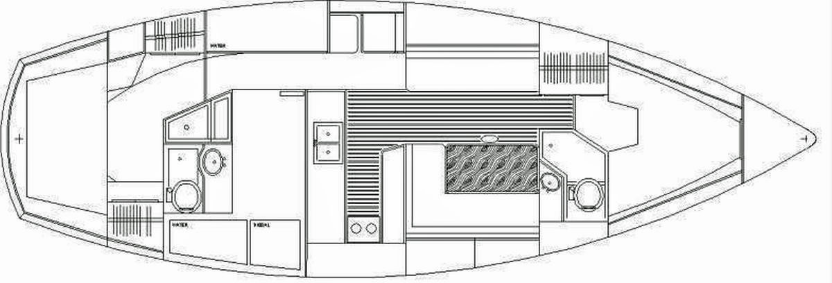 Morgan 41, 'Dream Maker', internal layout