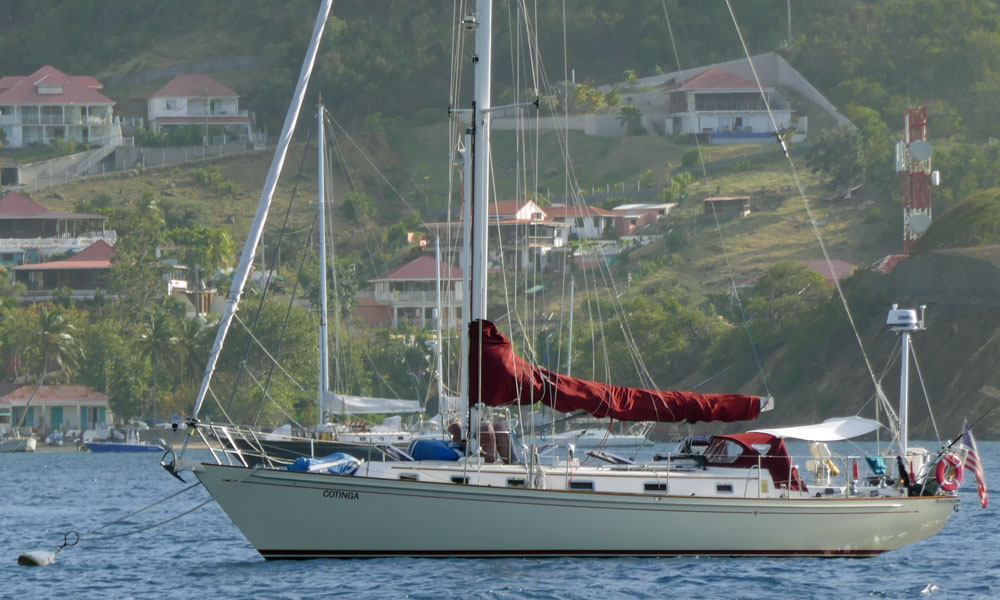 A Morris 46 sailboat