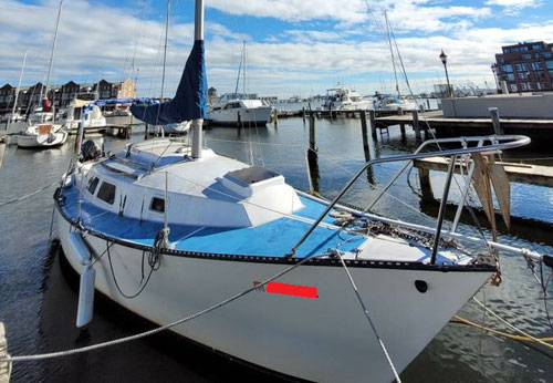 A Newport 28 sailboat