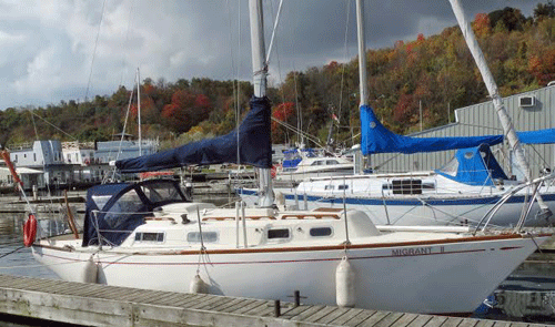 A Northern 29 sailboat
