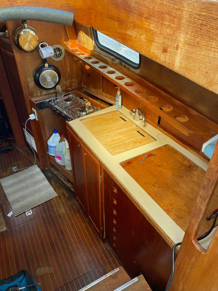 The Galley on a Nauticat 33