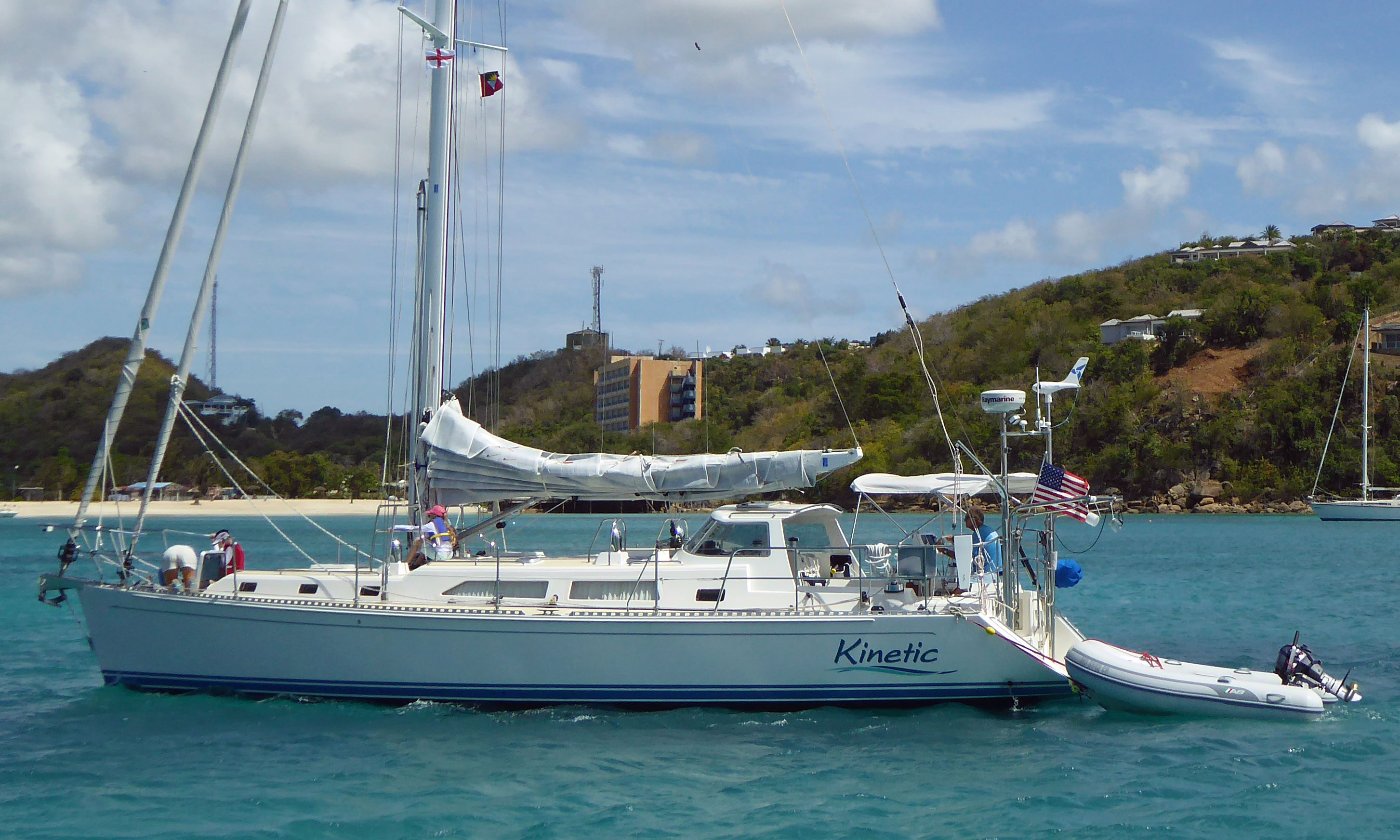 Outbound 46 cruising yacht with solent rig