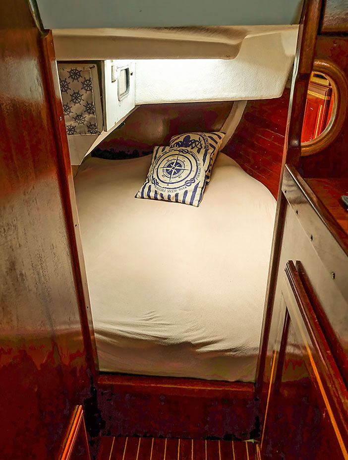 The Overseas 35 sailboat 'Svea by Valleviken’ aft cabin