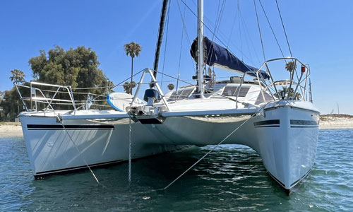 'Falkor', a Privilege 42 catamaran for sale