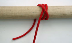 How to tie the rolling hitch; Stage 3