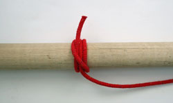How to tie the rolling hitch; Stage 4